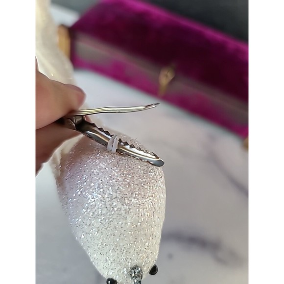 White Glitter Bird Decor - Picture 10 of 10